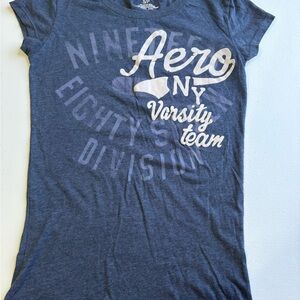 Aeropostale Navy Graphic Tee, size Small